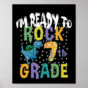 Terug naar school ik ben klaar om te rocken 7e lee poster
