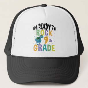 Terug naar school ik ben klaar om te rocken 9e kla trucker pet
