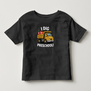 Terug naar school Ik graaf kleuter vrachtwagen Kinder Shirts