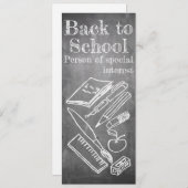 Terug naar School in chalkboardstijl (Voorkant / Achterkant)