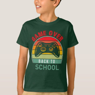 Terug naar school in een gamerstijl. t-shirt
