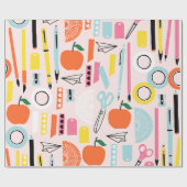 Terug naar school inpakpapier (Vlak)