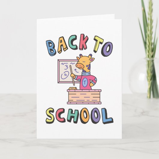 Terug naar school kaart (Voorkant)