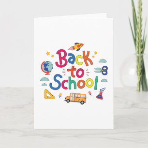 Terug naar school kaart