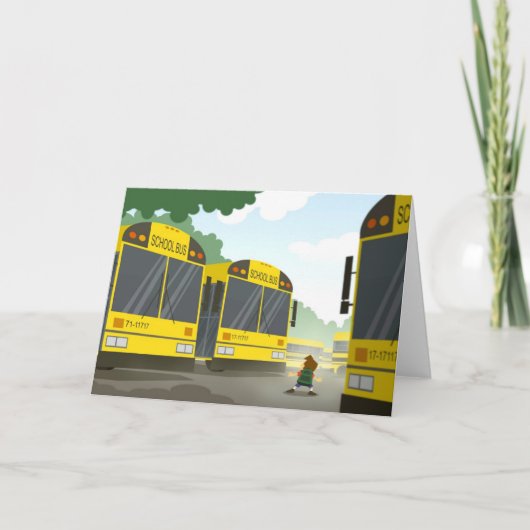 Terug naar School Kaart (Voorkant)