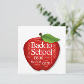 Terug naar School Kaart (Staand voorkant)