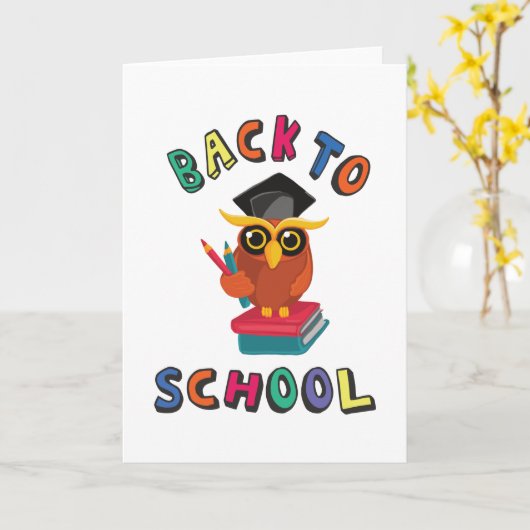 Terug naar school kaart (Gele Bloem)