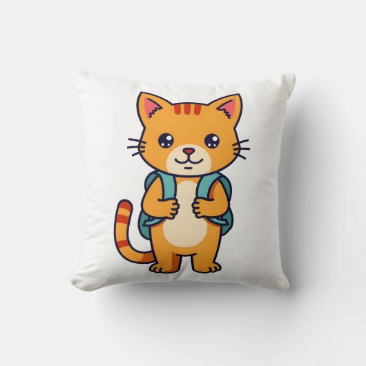 Terug naar school Kat - no10 Kussen (Voorkant)