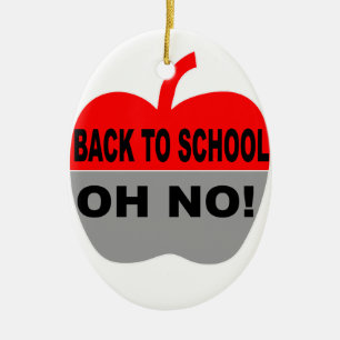 Terug naar school keramisch ornament