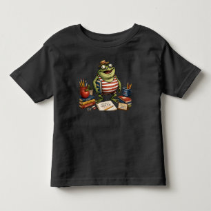 Terug naar school kikker PNG, Leraar klasdecoratie Kinder Shirts