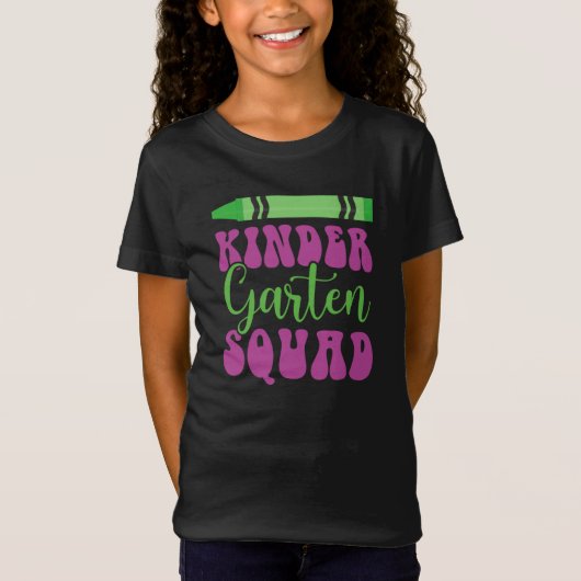 Terug naar School Kinder Kleuterschool Squad T-shi T-shirt (Voorkant)