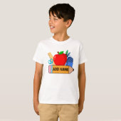 Terug naar School Kinder Naam Shirt - Gepersonalis (Voorkant volledig)