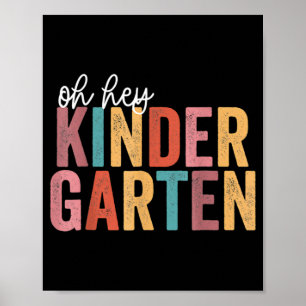 Terug naar school Kinder Studenten Leraar Oh Hé Ki Poster