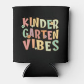 Terug naar school Kindergarten Vibes Retro leraar Blikjeskoeler (Voorkant)