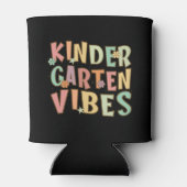 Terug naar school Kindergarten Vibes Retro leraar Blikjeskoeler (Achterkant)