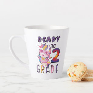 Terug naar school, klaar voor 2e graad latte mok