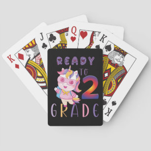 Terug naar school, klaar voor 2e graad pokerkaarten