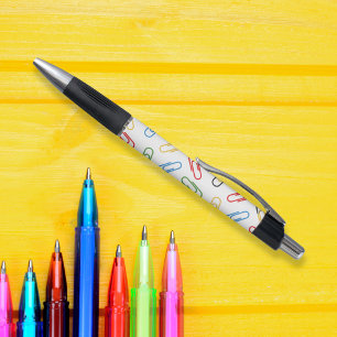 Terug naar school kleurrijke paperclips pen