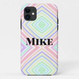 Terug naar school kleurrijke strepen regenboog naa iPhone 11 hoesje