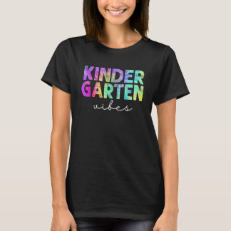 Terug naar school kleuterklas sfeer leerling leraa t-shirt