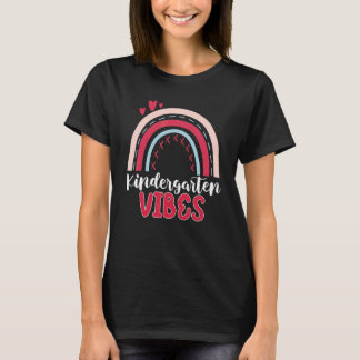 Terug naar school kleuterklas sfeer leerling leraa t-shirt