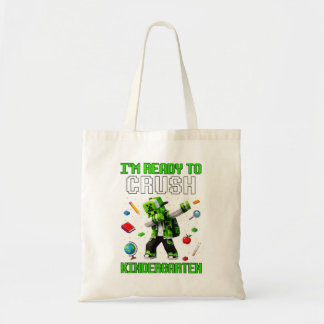 Terug naar school kleuters gamers eerste dag tote bag