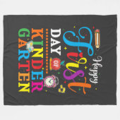 Terug naar school, kleuterschool fleece deken (Voorkant (Horizontaal))