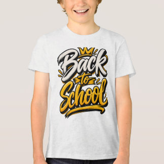 Terug naar School Kroon Script Tri-Blend Shirt