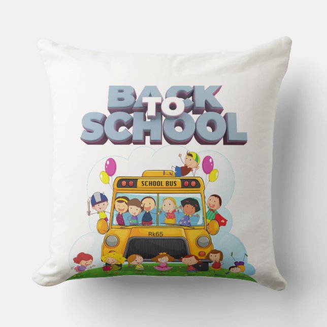 Terug naar school - kussen (Voorkant)