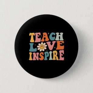 Terug naar school leer ik de liefde van het Inspir Ronde Button 5,7 Cm