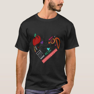 Terug naar school leraar cadeau-ideeën Leren liefd T-shirt