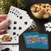 Terug naar School Leraar Eerste Dag van de School  Pokerkaarten (Insitu)