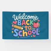 Terug naar School Leraar Eerste Dag van de School  Spandoek (Horizontaal)