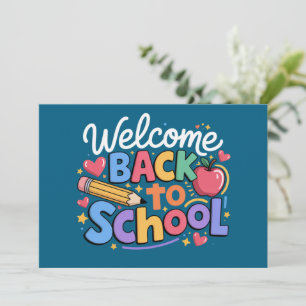 Terug naar school leraar eerste schooldag Grappig Kaart