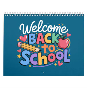 Terug naar school leraar eerste schooldag Grappig Kalender
