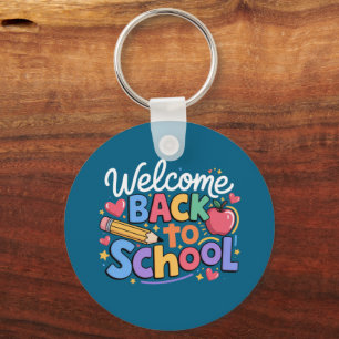 Terug naar school leraar eerste schooldag grappig sleutelhanger