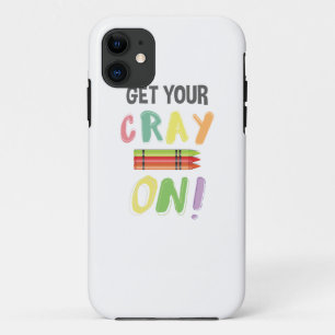 Terug naar school Leraar Krijg je Cray op Crayon iPhone 11 Hoesje