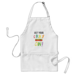 Terug naar school Leraar Krijg je Cray op Crayon Standaard Schort