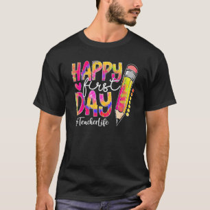 Terug naar school Leraar Leven Potlood Tie Dye Gel T-shirt
