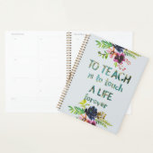 Terug naar school Leraar Quote Typografie Planner (Display)