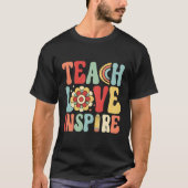 Terug naar school Leren Liefde en inspireren Leraa T-shirt (Voorkant)