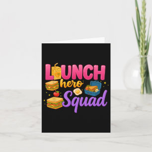 Terug naar school Lunch Lady Squad Lunch Hero Squa Kaart