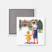 Terug naar School Magnet Magneet (Voorkant / Achterkant)