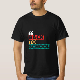 Terug naar school met een klassieke, stijlvolle to t-shirt