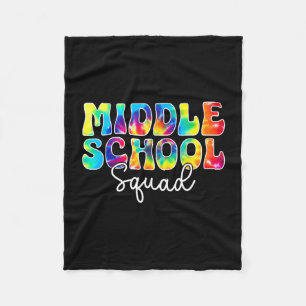 Terug naar school middelbare school squad team ler fleece deken