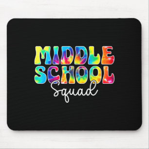 Terug naar school middelbare school squad team ler muismat
