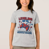 Terug naar School Middelbare School Video Gamer Bo Tri-Blend Shirt (Voorkant)