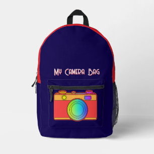 Terug naar school Mijn cameratas Camera apparatuur Bedrukte Rugzak