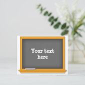 Terug naar School Mini Chalkboard Briefkaart (Staand voorkant)