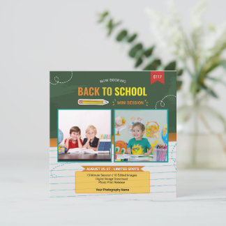 Terug naar school mini-sessiesjabloon